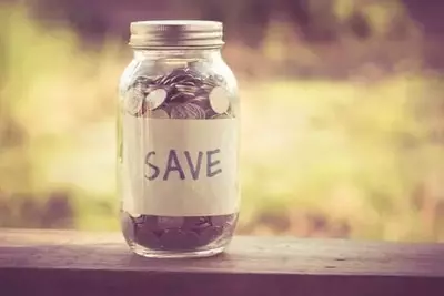 save money in jar