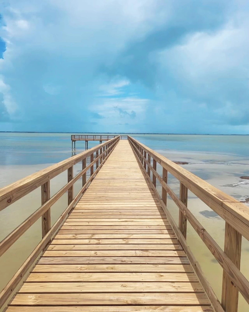 Dock and view of the ocean