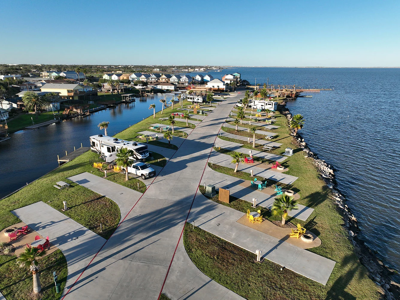 View of Corpus Christi RV sites